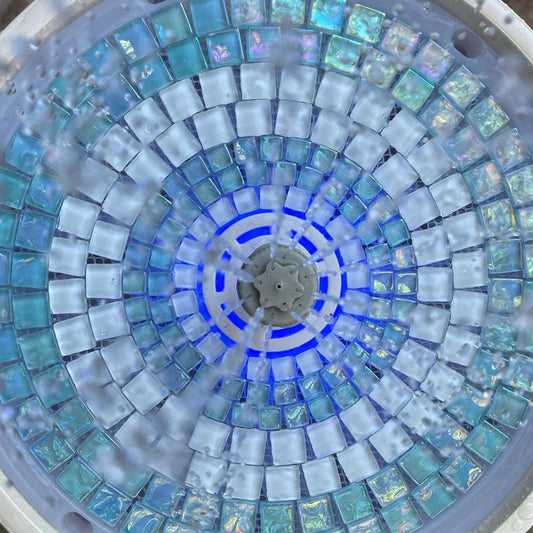 Decorative Mosaic - Iridescent Light Blue - hydria