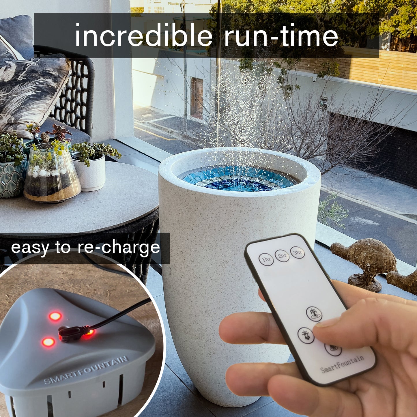 HYDRIA CORDLESS WATER FOUNTAIN KIT - hydria