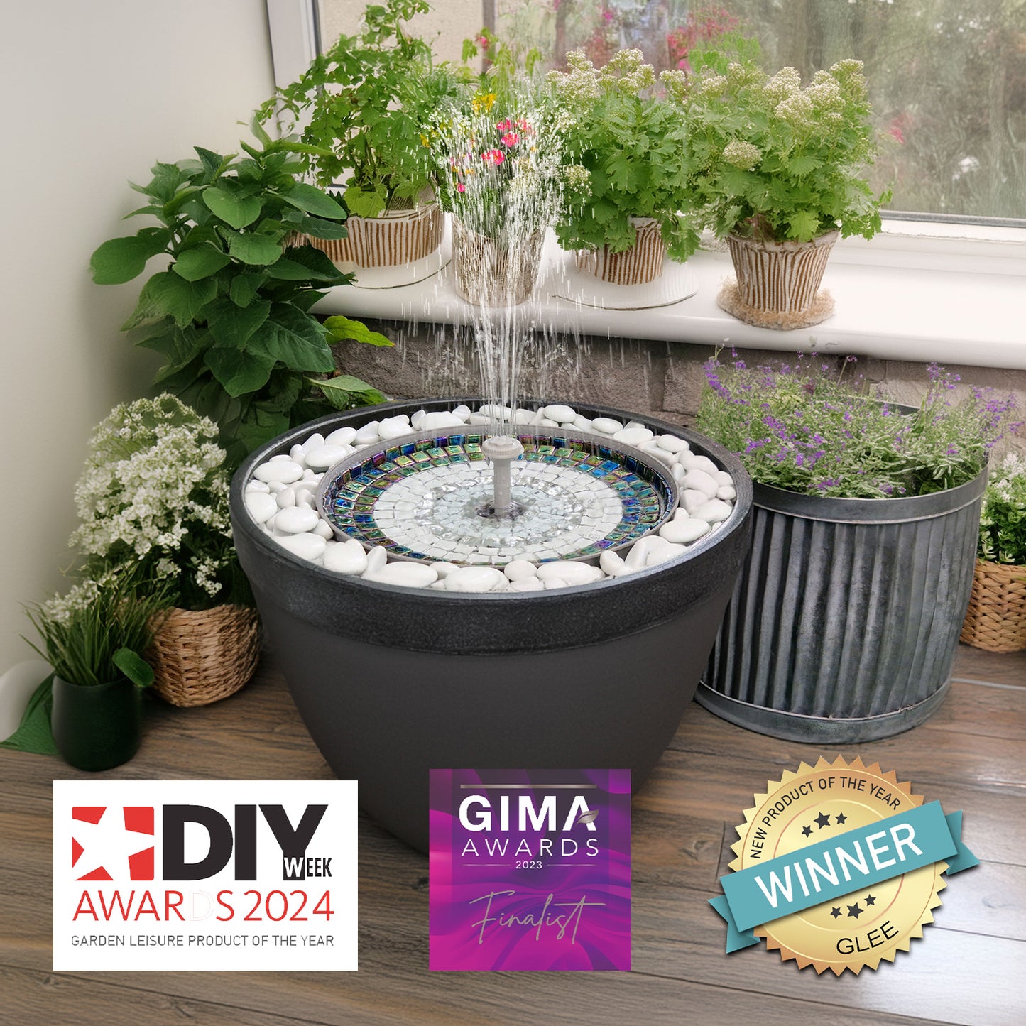 HYDRIA CORDLESS WATER FOUNTAIN KIT - hydria
