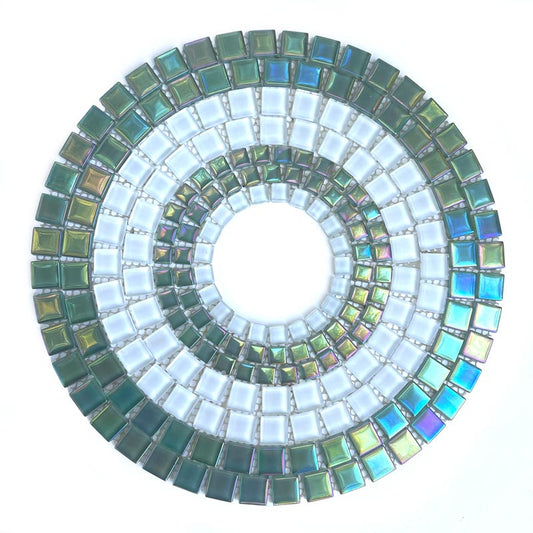 Decorative Mosaic - Iridescent Verdigris - hydria