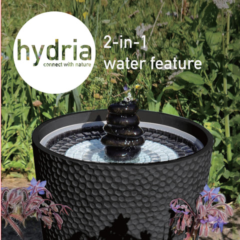 Hydria 2-in-1 Water Feature Black Image