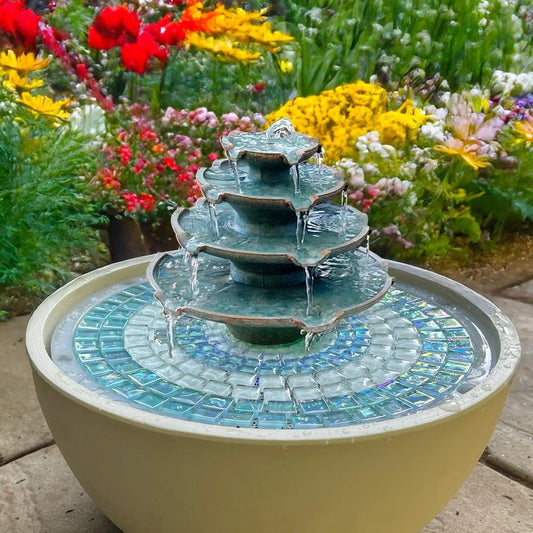 Verdigris Tiered Cascade - hydria