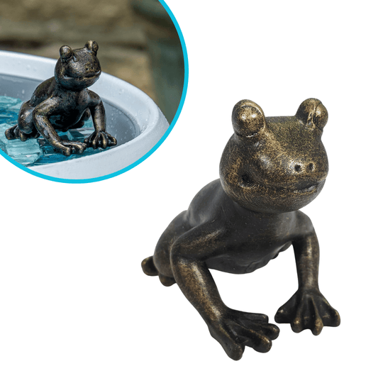 FRANKIE SITTING FROG FIGURINE - hydria