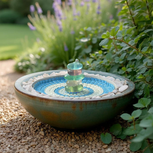 Hydria with Sea Glass Pebbles - hydria