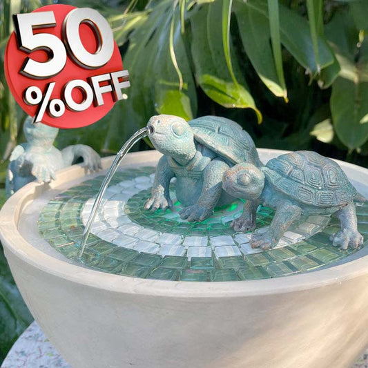 Verdigris Turtle Family