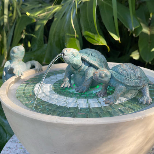 Verdigris Turtle Family