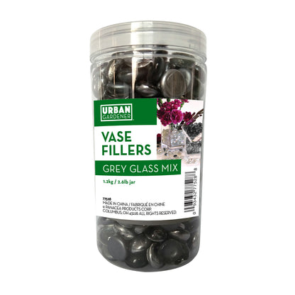 Glass Pebbles - Grey - hydria