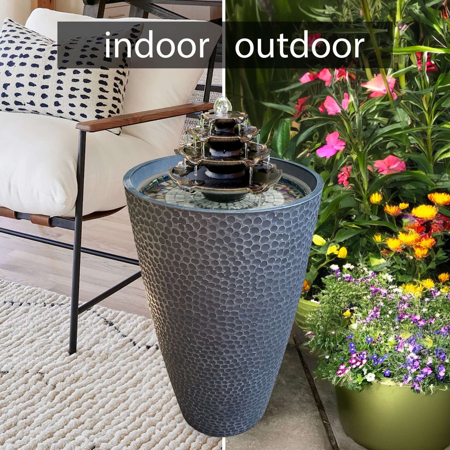 HYDRIA 4 - IN - 1 WATER FEATURE BLACK - hydria
