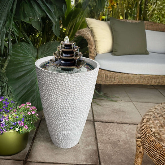 HYDRIA 4 - IN - 1 WATER FEATURE WHITE - hydria